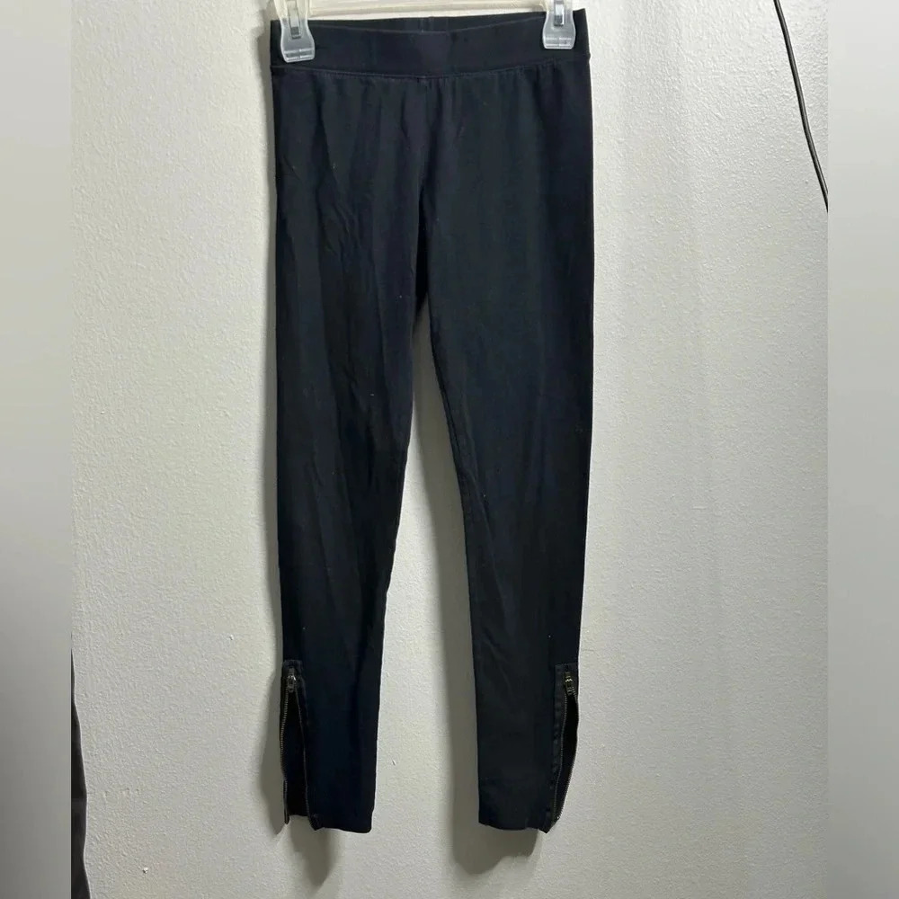 American Eagle Women Black Hi-Rise Standard Leggings Pants Size Small